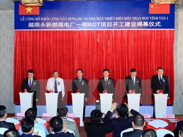 Construction of Vinh Tan 1 thermal plant underway